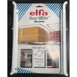 Elfa Easy Glider Sliding Shelf 35 Mini Closet Organization White Metal